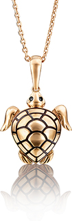 Кулон из красного золота PLATINA jewelry 03-2465-00-402-1110-25, фианит
