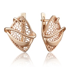 Серьги из красного золота PLATINA jewelry 02-3871-00-000-1110-65