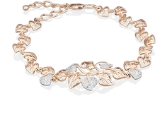 Браслет из красного золота р. 20,5 PLATINA jewelry 05-0529-00-401-1110-24, фианит