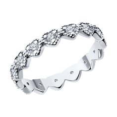 Кольцо из серебра р. 16 SOKOLOV 94014168, фианит