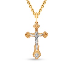 Подвеска из красного золота 585Gold 603005648, фианит