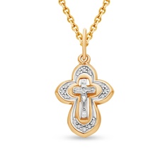 Подвеска из красного золота 585Gold 603005090, фианит