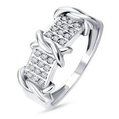 Кольцо из серебра р. 17,5 585Gold 701013783, фианит