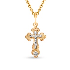 Подвеска из красного золота 585Gold 603005647, фианит