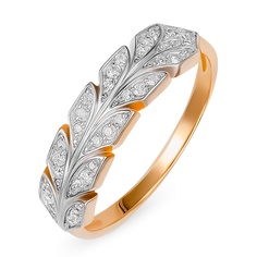 Кольцо из красного золота р. 18 585Gold 301012114, фианит