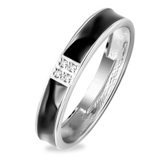 Кольцо из серебра р. 15,5 585Gold 701013521, фианит
