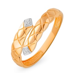 Кольцо из красного золота р. 16,5 585Gold 301011990, фианит
