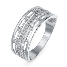 Кольцо из серебра р. 19,5 585Gold 701013899, фианит