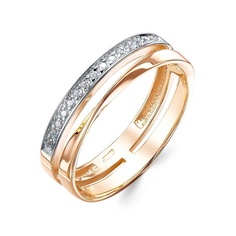 Кольцо из красного золота р. 17 585Gold 301012432, фианит