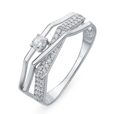 Кольцо из серебра р. 17,5 585Gold 701013902, фианит