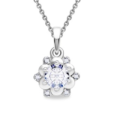 Кулон из серебра 585Gold 703006822, фианит