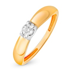 Кольцо из красного золота р. 16 585Gold 101015342, бриллиант