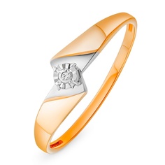 Кольцо из красного золота р. 18 585Gold 101015187, бриллиант