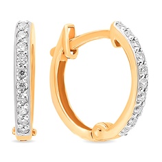 Серьги из красного золота 585Gold 302006528, фианит