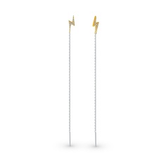 Серьги из серебра 585Gold 702011309, фианит