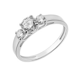 Кольцо из серебра р.17 WONDERLI К3Х1243Ж, фианит