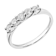 Кольцо из серебра р.16,5 WONDERLI КДР041Ж, фианит