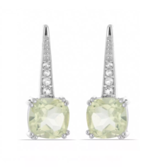 Серьги из серебра Ювелирия SH-10685179, топаз
