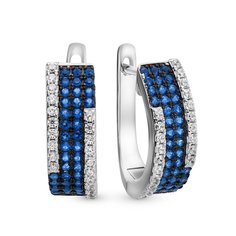 Серьги из серебра 585Gold 702005978, фианит