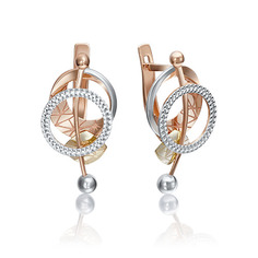Серьги из золота PLATINA jewelry 02-4171-00