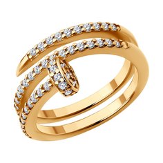 Кольцо из серебра р. 17,5 Diamant 93-110-02048-1, фианит