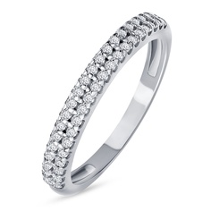 Кольцо из серебра р. 15,5 585Gold 701013769, фианит