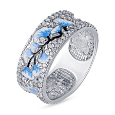 Кольцо из серебра р. 17,5 585Gold 701013763, фианит