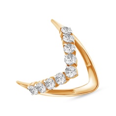 Кольцо из серебра р. 17,5 585Gold 701013297, фианит