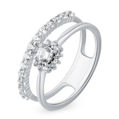 Кольцо из серебра р. 18,5 585Gold 701007693, фианит\фианит