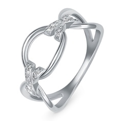 Кольцо из серебра р. 17,5 585Gold 701013527, фианит