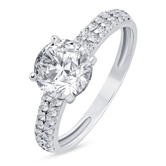Кольцо из серебра р. 16,5 585Gold 701013854, циркон\фианит