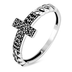 Кольцо из серебра р. 17,5 585Gold 701013508, фианит