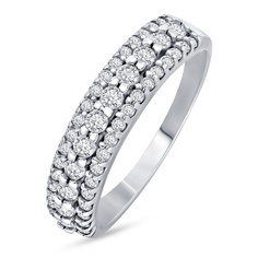Кольцо из серебра р. 17,5 585Gold 701013757, фианит