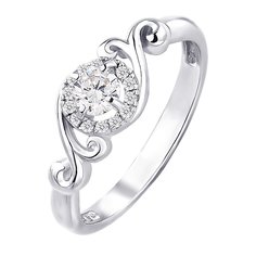 Кольцо из серебра р. 16,5 585Gold 701004081, фианит