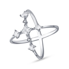 Кольцо из серебра р. 15,5 585Gold 701013493, фианит