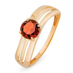 Кольцо из красного золота р. 18,5 585Gold 201014483, гранат
