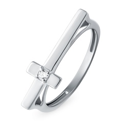 Кольцо из серебра р. 17,5 585Gold 701013510, фианит