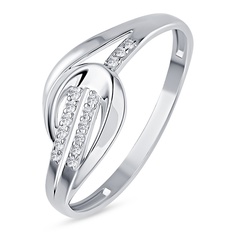 Кольцо из серебра р. 17,5 585Gold 701013459, фианит