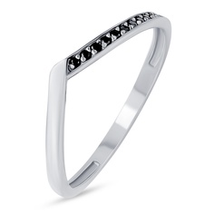Кольцо из серебра р. 16,5 585Gold 701013501, циркон