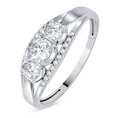 Кольцо из серебра р. 17,5 585Gold 701013499, фианит