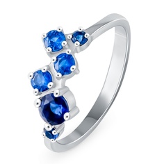 Кольцо из серебра р. 15,5 585Gold 701013525, фианит
