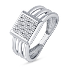 Кольцо из серебра р. 19,5 585Gold 799000142, фианит