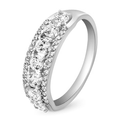 Кольцо из серебра р. 18,5 585Gold 701006873, фианит