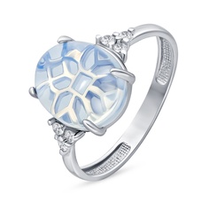 Кольцо из серебра р. 18,5 585Gold 701013722, опалит\фианит