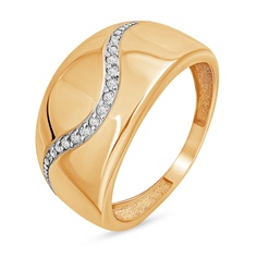 Кольцо из серебра р. 18,5 585Gold 701013831, фианит