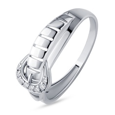 Кольцо из серебра р. 17,5 585Gold 701013491, фианит