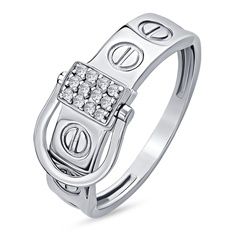 Кольцо из серебра р. 17 585Gold 701013874, фианит