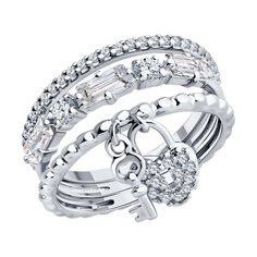Кольцо из серебра р. 16 Diamant 94-110-01849-1, фианит