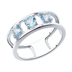 Кольцо из серебра р. 19 SOKOLOV 92012126, топаз