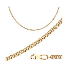 Цепочка из красного золота 55 см Diamant 51-180-14045-1